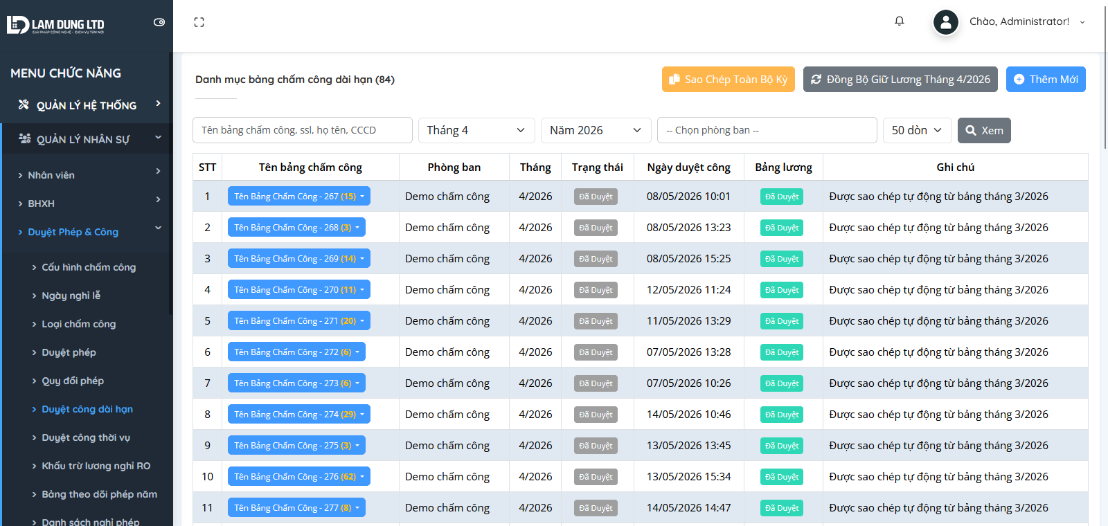 Module tính lương – Tự động hóa bảng lương dài hạn, thời vụ và các khoản phát sinh Module tính lương – Tự động hóa bảng lương dài hạn, thời vụ và các khoản phát sinh