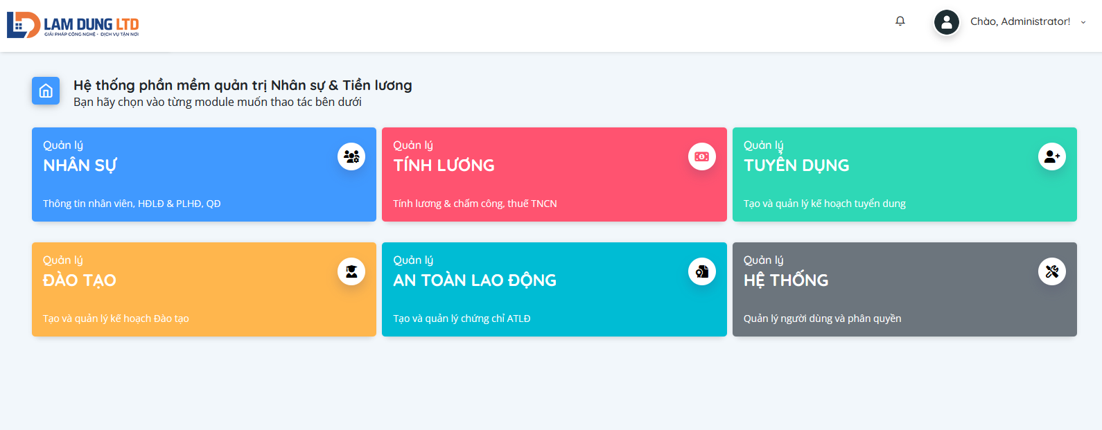 Phần mềm quản lý nhân sự & tiền lương LamDungHR Phần mềm quản lý nhân sự & tiền lương LamDungHR