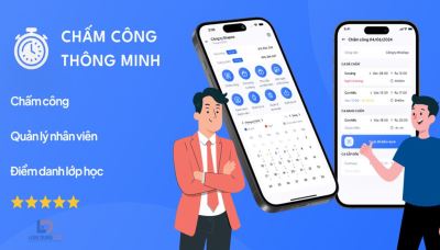 Phần mềm quản lý chấm công trên Mobile